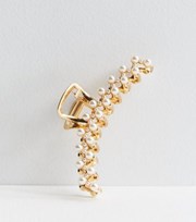 New Look Gold Faux Pearl Skinny Claw Clip